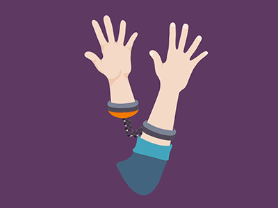 Hand Choker animation branding design flat illustration vector