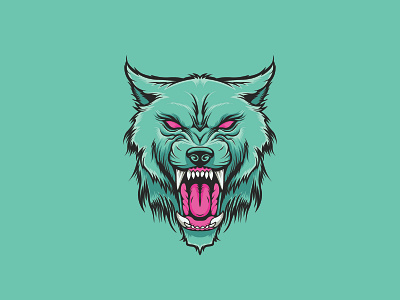 Wolf angry face blue light charachter design icon illustration illustration design logo new year tshirt tshirt design vector wolf design wolf head wolf illustration wolf vector