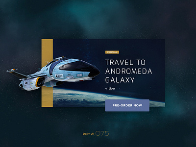 Daily UI #075 075 dailyui galaxy pre order ui