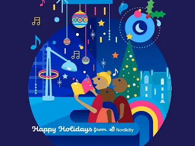 Nordicity Ecard diversity flat design illustration