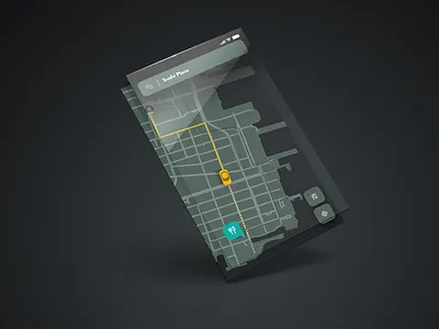 Daily UI 020 - GPS Tracking daily ui daily ui 020 gps tracking map taxi taxi app transport uber ui ux design ui design ux design