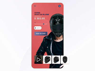 E-commerce Motorbike helmets daily ui 012 design e commerce app interface motorcycle sketch ui