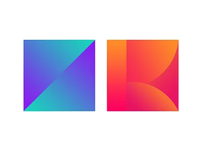 Letter illustration avatars gradient illustration logo zengbin