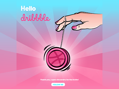 Yoyo (First shot) art creative design dribbble first hand illustration inspiration shot yoyo