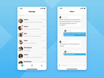 IM-Chat app chat im chat intelligent technological ui ux