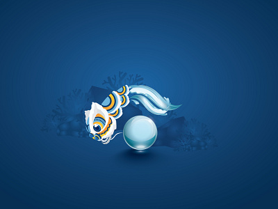 The Guardian blue branding character concept design icon illustration logo vector