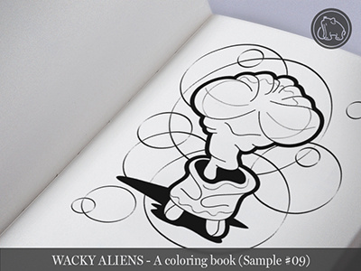 Wacky Aliens - A coloring book / Preview 09 adult coloring book alien aliens art book children coloring book illustration kids new novel wacky