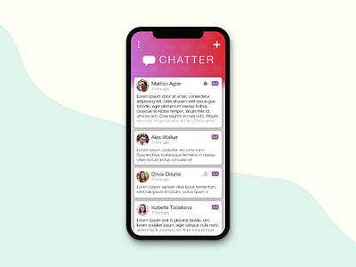 Daily Designs - Day 12 app daily design daves daily design design a day gui messaging app mobile mobile app sketch ui ui design