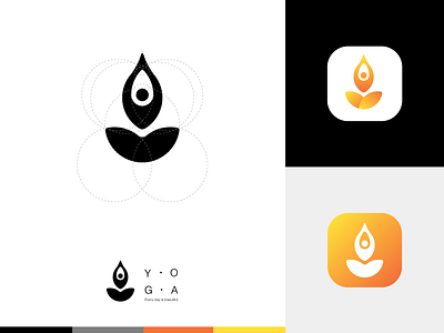 YOGA LOGO icon logo sit yoga