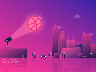 Hello-dribbble city city builder design illustration shenzhen ui