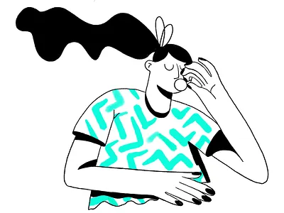 Drinking Coffee illustration 2d charachter coffee custom data design digitalart draw drawing illustration pattern ui vector web woman