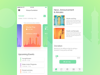 Mosque foundation ui ux design