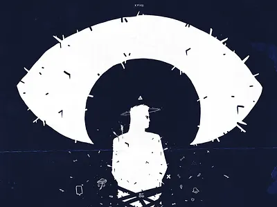 I Always Feel Like Somebody's Watching Me abstract art art design digital digital art digital draw digital tablet doodle draw drawing eye graphic illustration ink photoshop photoshop art poster poster art sketch tatoo