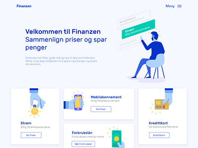 Finanze card clean finance homepage design illustration inspiration landing typography ui ux website