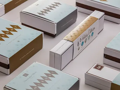 Christopher Elbow Holiday Collection chocolate christmas holiday metallic ink mid century spot gloss