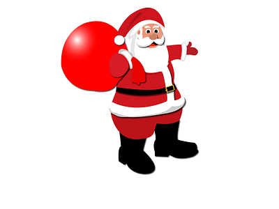 Santa Claus flat icon illustration vector