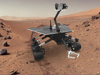 Mars Rover cad concept illustration render