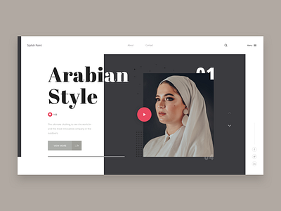 Stylish Point banner design clothing colors fashion glamour hero design home page design landing page design minimal design pakistan simple clean design slider design style template design theme design trend typography ui ux designer web design website design