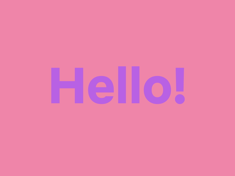 Hello! 2d ae after animation design effects gif graphics motion