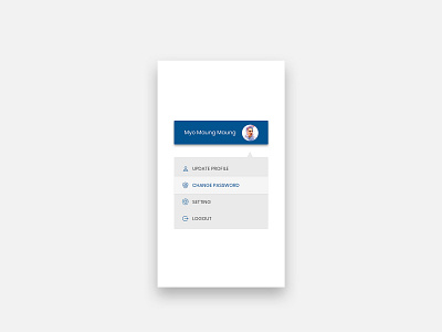 Daily UI Day 027 100 day challenge dailyui dropdown menu