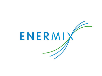 Enermix logo graphic design logo