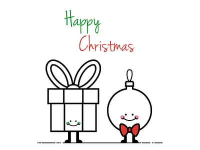 Christmas character illustration simple vector