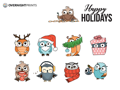 Owls holiday owl