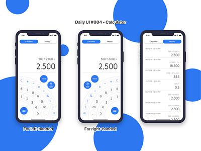 Daily UI #004 - Calculator adobexd app calculator dailyui dailyui004 design ui uidesign userinterface web