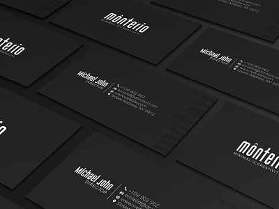 Minimal Grayscale Business Card business card creative design design inspiration grayscale minimal design name card