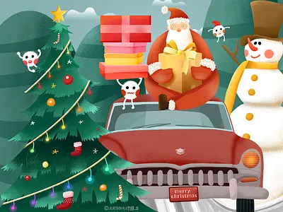 圣诞节快乐 illustration