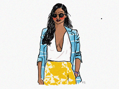 Denim Dream bollywood color creative design fashion art fashion blog fashion illustration graphic design illustration illustrator photoshop texture