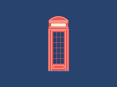 British icon series - part I badge britain british england icon iconseries illustration london phone phonebox uk