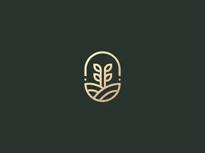 HARVEST GOOD brand branding design food food and drink food logo gold gold foil identity logo logo design logo design branding logo design concept minimal minimalism modern simple