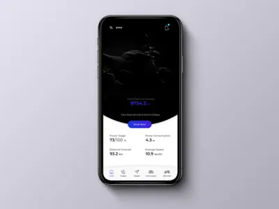 E- Bike mobile ui design ux design visual design