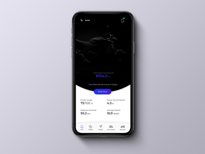 E- Bike mobile ui design ux design visual design