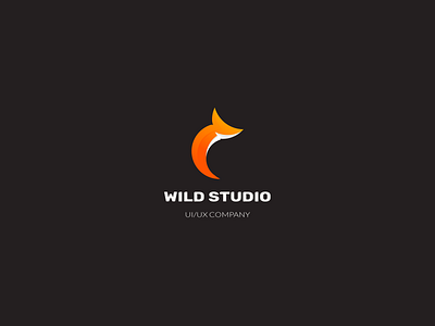 Wild Studio Logo branding fox goldenratio gradient identity illustration logo mark ui ux visual design wild