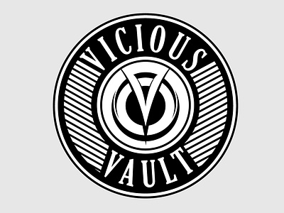 Vicious Vault logo | Custom Logo art brand branding character clean design flat icon icons identity illustration illustrator lettering logo minimal sketch type typography vector