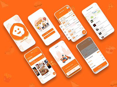 Online Food Order Mobile App adobe xd app app concept design food food app icon mobile app design online order ui uidesign ux ux ui uxdesign xd
