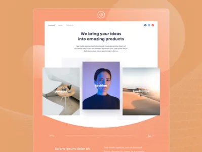 Exploration portofolio website exploration interface design photography portofolio ui ux web design