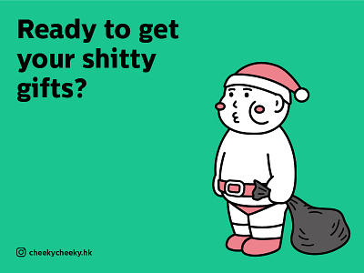 Ready to get your shitty gifts? branding character character design cute design graphic design illustration logo merrychristmas xmas