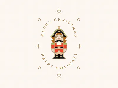 Nutcracker Christmas Greeting Illustration artwork christmas design flat greeting icon illustraiton illustraor nutcracker vector vector art