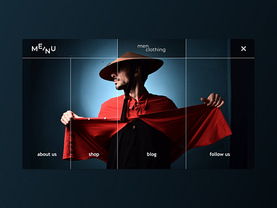 Men Clothing Shop design full page ui ui ux web