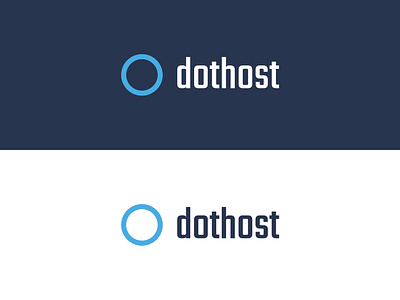 Dothost logo blue clear design dothost host hosting kreativlab logo simple