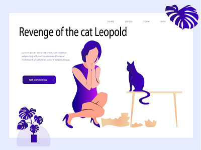 Месть кота cat creativity girl jealousy people revenge