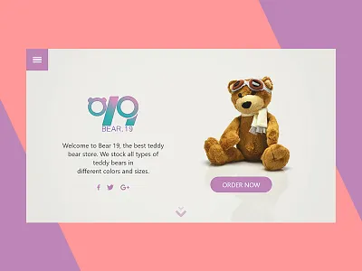 Bear. 19 app branding design ecommerce ecommerce design responsive teddybear ui ux website