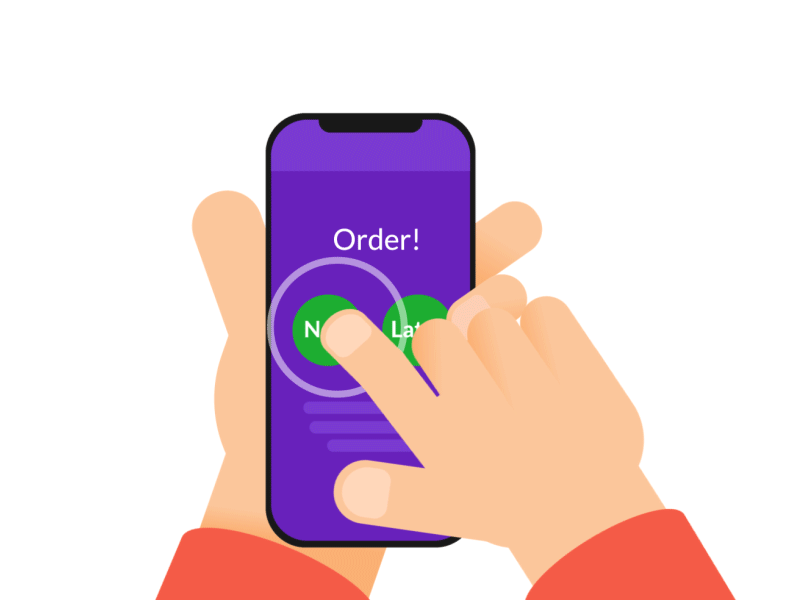 Hand Finger Click Animation after effects animation app animation click finger click gif hand interaction