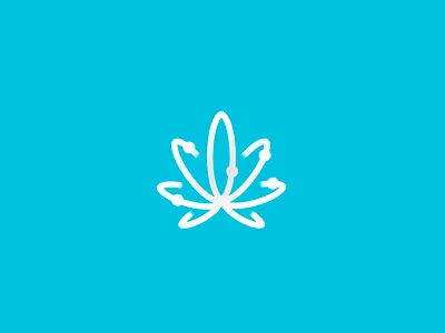 Atomic weed branding cannabis design logo weed