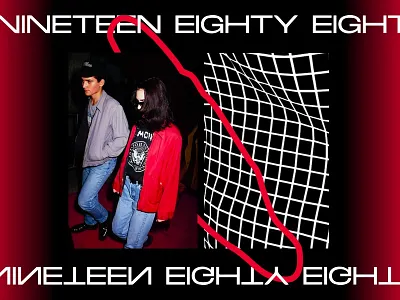 1988 1988 90s brutal brutalism brutalist gradient red