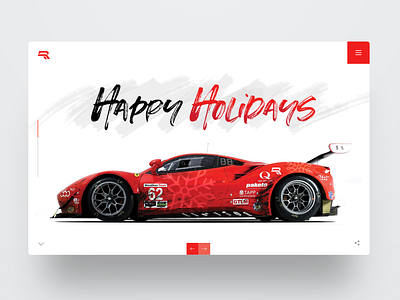 Holidays 2018 christmas design hero ui ux webdesign website