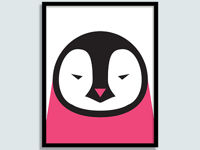 Penguin animal illustration minimal penguin vector